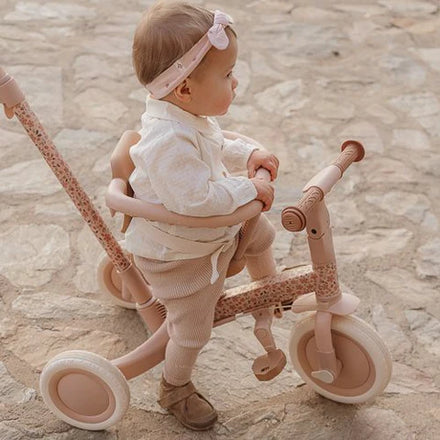 Little Dutch driewieler 4-in-1 roze van ca. 69 x 45 x 51 cm, tot 25 kg belasting, De Gele Flamingo