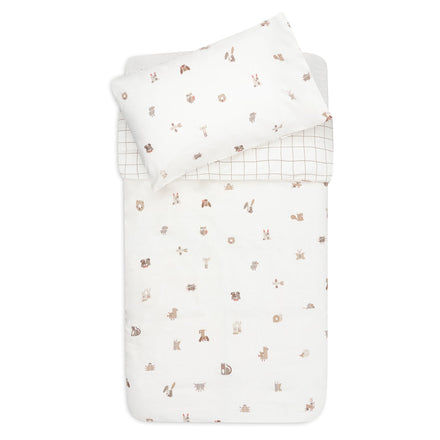 Jollein Dekbedovertrek Met Sloop 100x140cm | Animal Friends