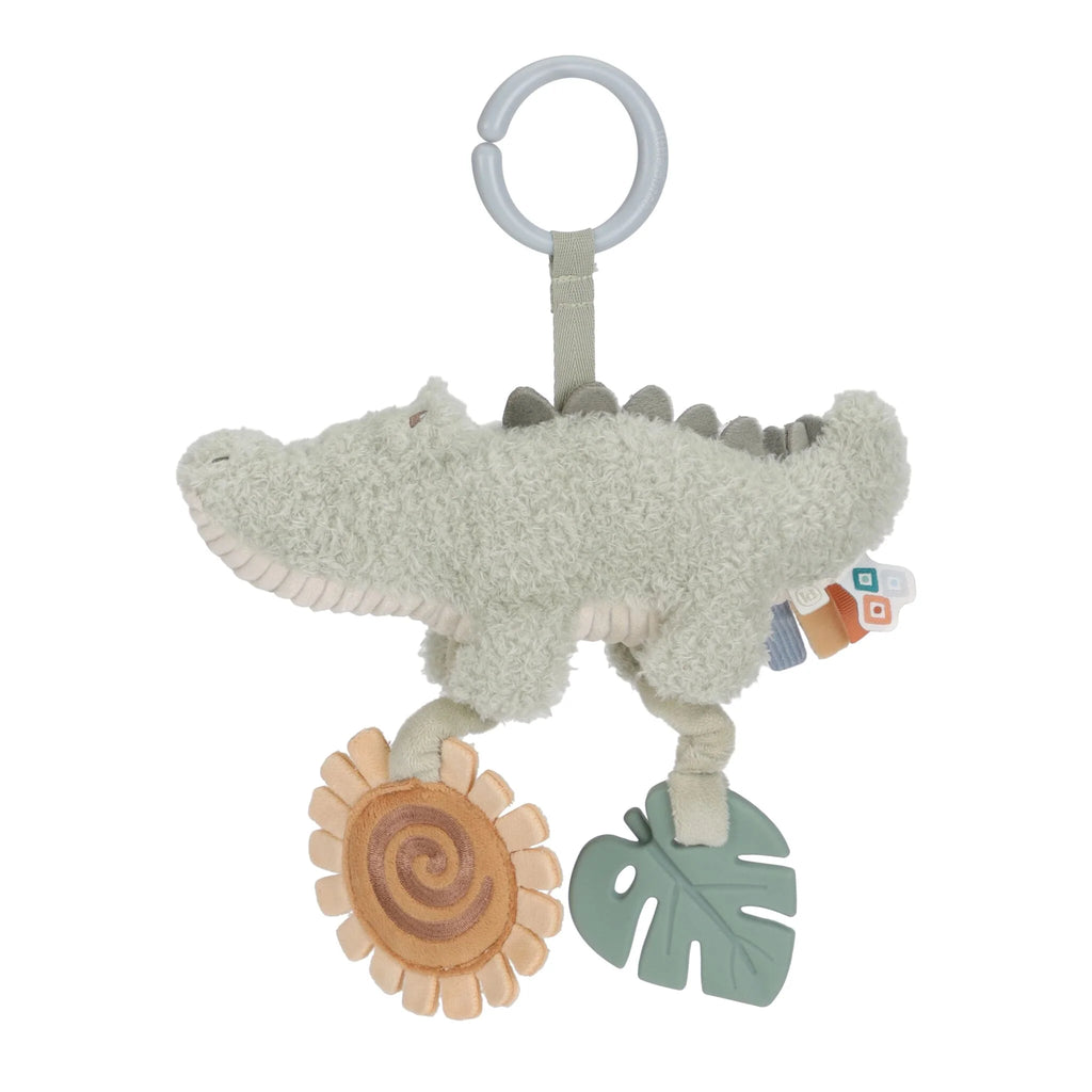 Little Dutch activiteitenhanger Safari Friends krokodil in het groen, De Gele Flamingo.