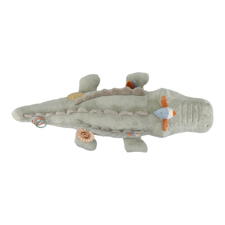 Little Dutch tummy time krokodil met zacht vogeltje om te ontdekken, bij De Gele Flamingo.