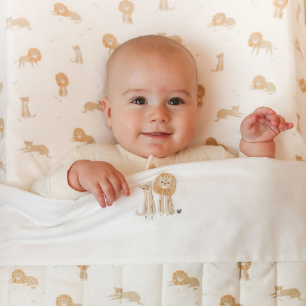 Little Dutch Hoeslaken Safari Leo, in een kinderkamer met bijpassend beddengoed uit de Safari Leo serie