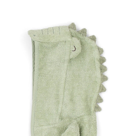Little Dutch Badjas Krokodil Safari Friends groen, derde productfoto van de badjas