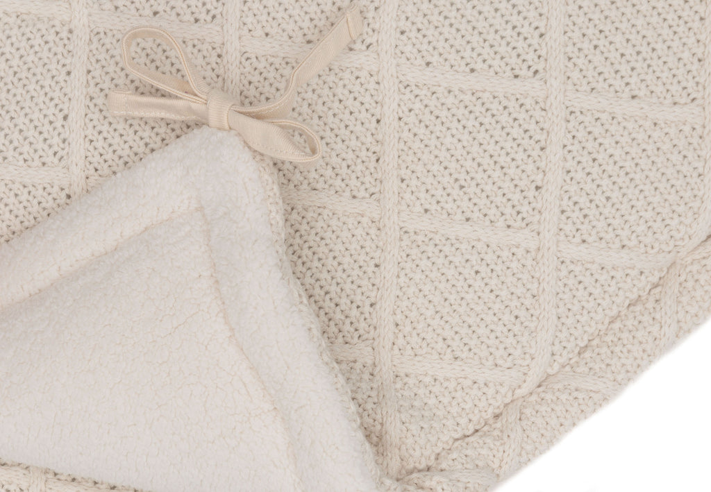 Jollein Box omrander 180x30cm Check Knit Oatmeal