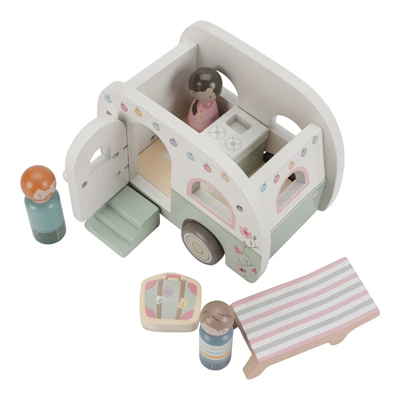 * Little Dutch Speelgoed Auto Met Caravan