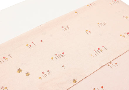 Jollein laken voor de wieg 75x100 cm met Pretty Picnic print, verkrijgbaar bij De Gele Flamingo.
