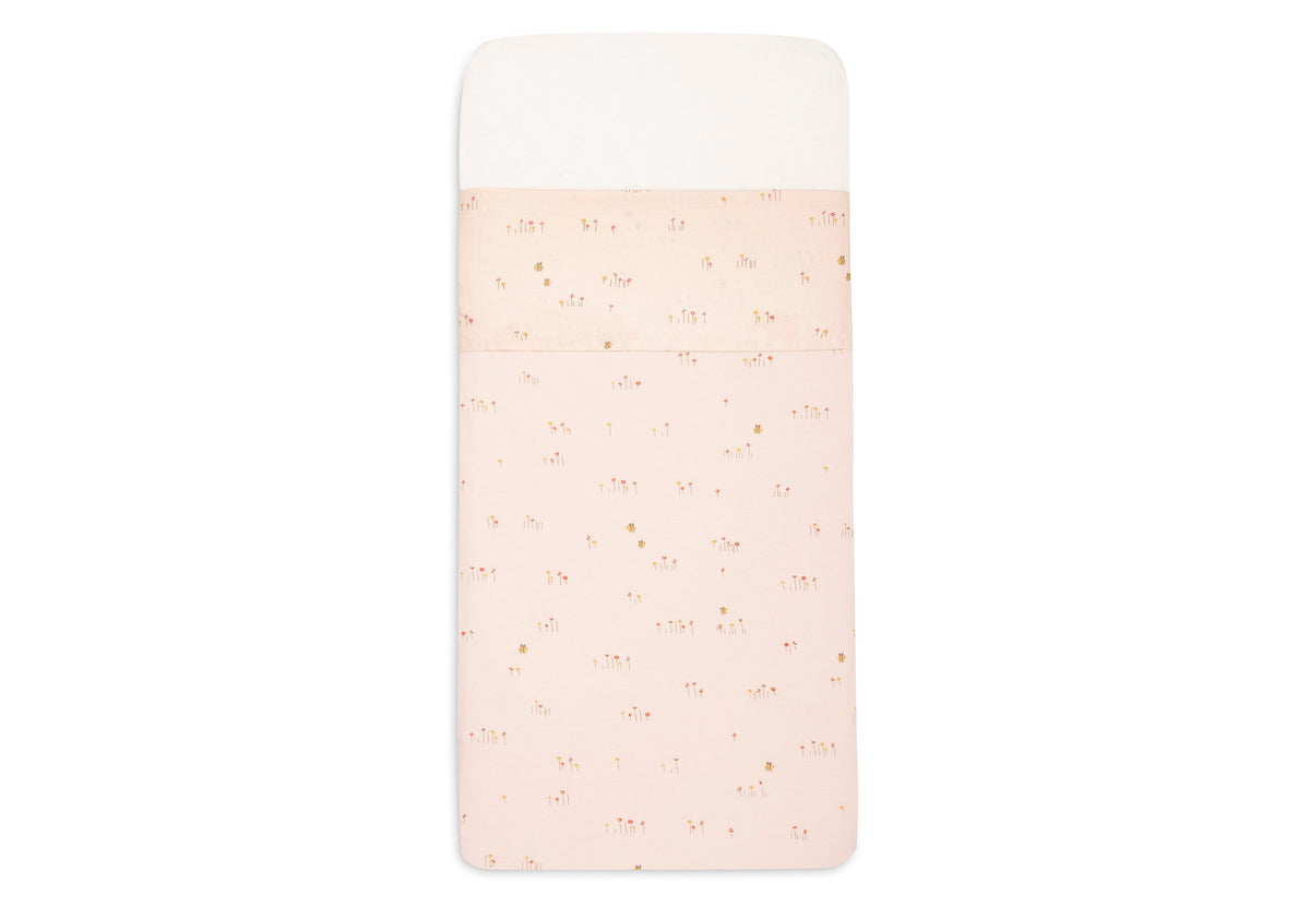 Jollein laken voor de wieg 75x100 cm met Pretty Picnic print, verkrijgbaar bij De Gele Flamingo.