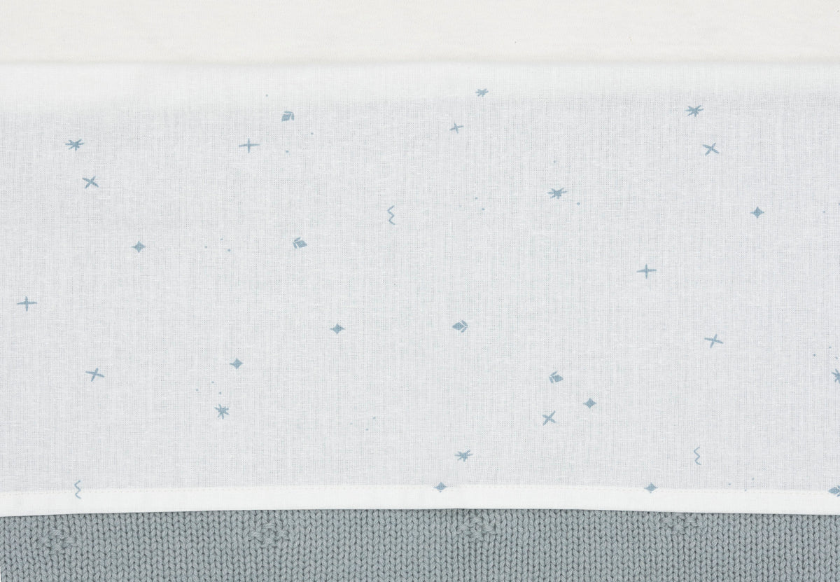 * Jollein Ledikantlaken 120x150cm Twinkling Sea Green