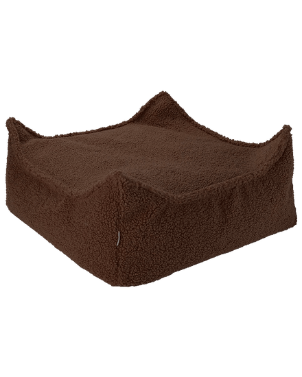 Wigiwama Pouffe Square Ottoman in warm hazel van corduroy, 60x60x20 cm, te koop bij De Gele Flamingo.