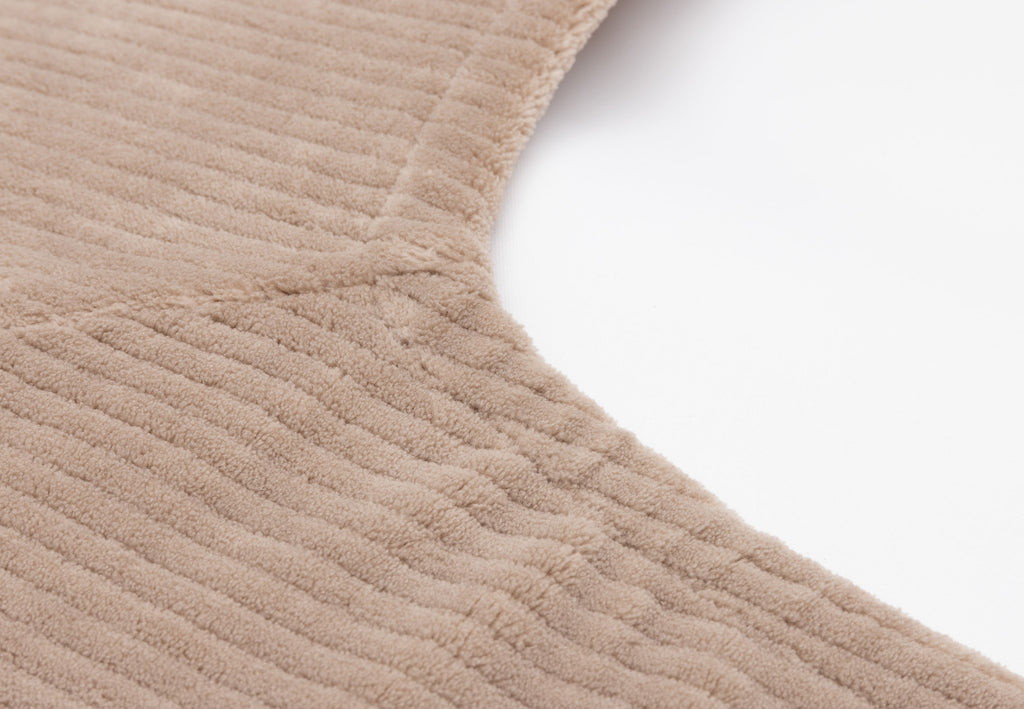 * Jollein Aankleedkussenhoes 50x70cm Cloudy Rib | Milky Coffee