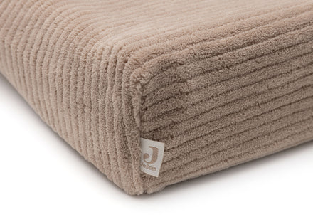 * Jollein Aankleedkussenhoes 50x70cm Cloudy Rib | Milky Coffee
