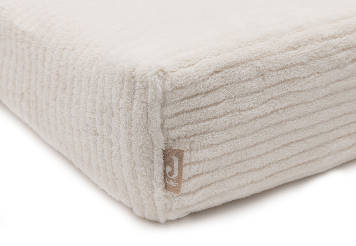 Jollein Aankleedkussenhoes 50x70cm Cloudy Rib | Oatmeal