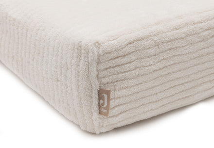 Jollein Aankleedkussenhoes 50x70cm Cloudy Rib | Oatmeal