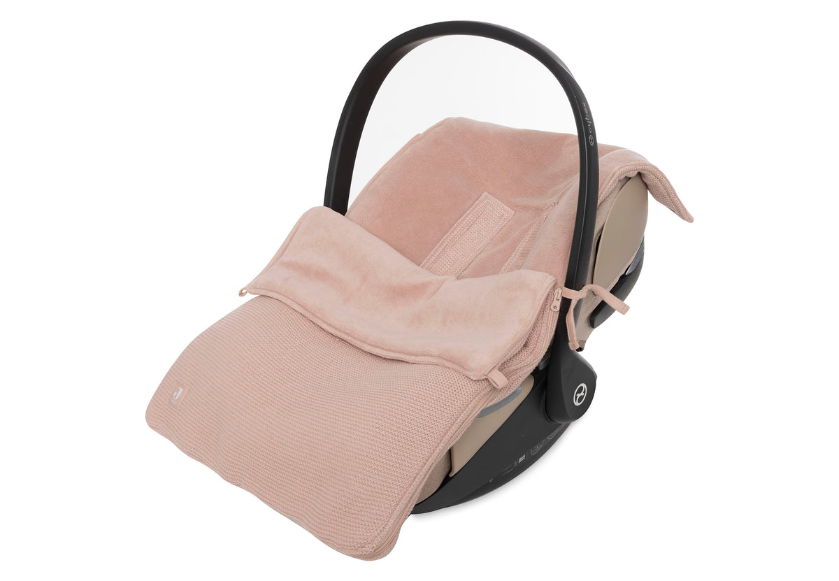 Jollein Voetenzak Groep 0+ 3/5 Punts Gordel Basic Knit | Wild Rose