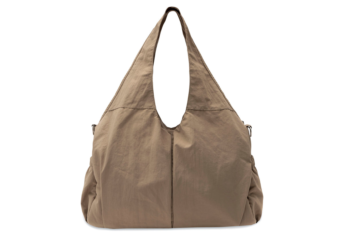 Jollein luiertas Urban in earthy als ruime shopper, verkrijgbaar bij De Gele Flamingo.