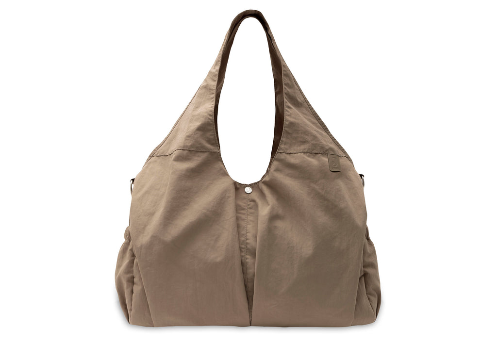 De Gele Flamingo toont de Jollein shopper Urban earthy met vakje voor kleine spulletjes.