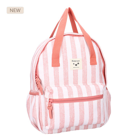 Kidzroom rugzak Stripe Frenzy Pink met strepenprint