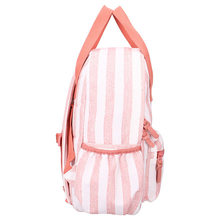 Kidzroom rugzak Stripe Frenzy Pink, zijaanzicht