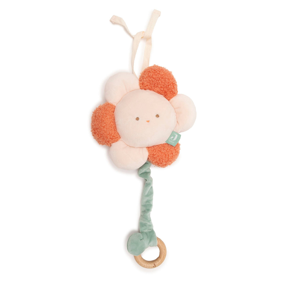 Jollein Muziekhanger Pretty Picnic Flower met houten ringetje, babykamer sfeer bij De Gele Flamingo