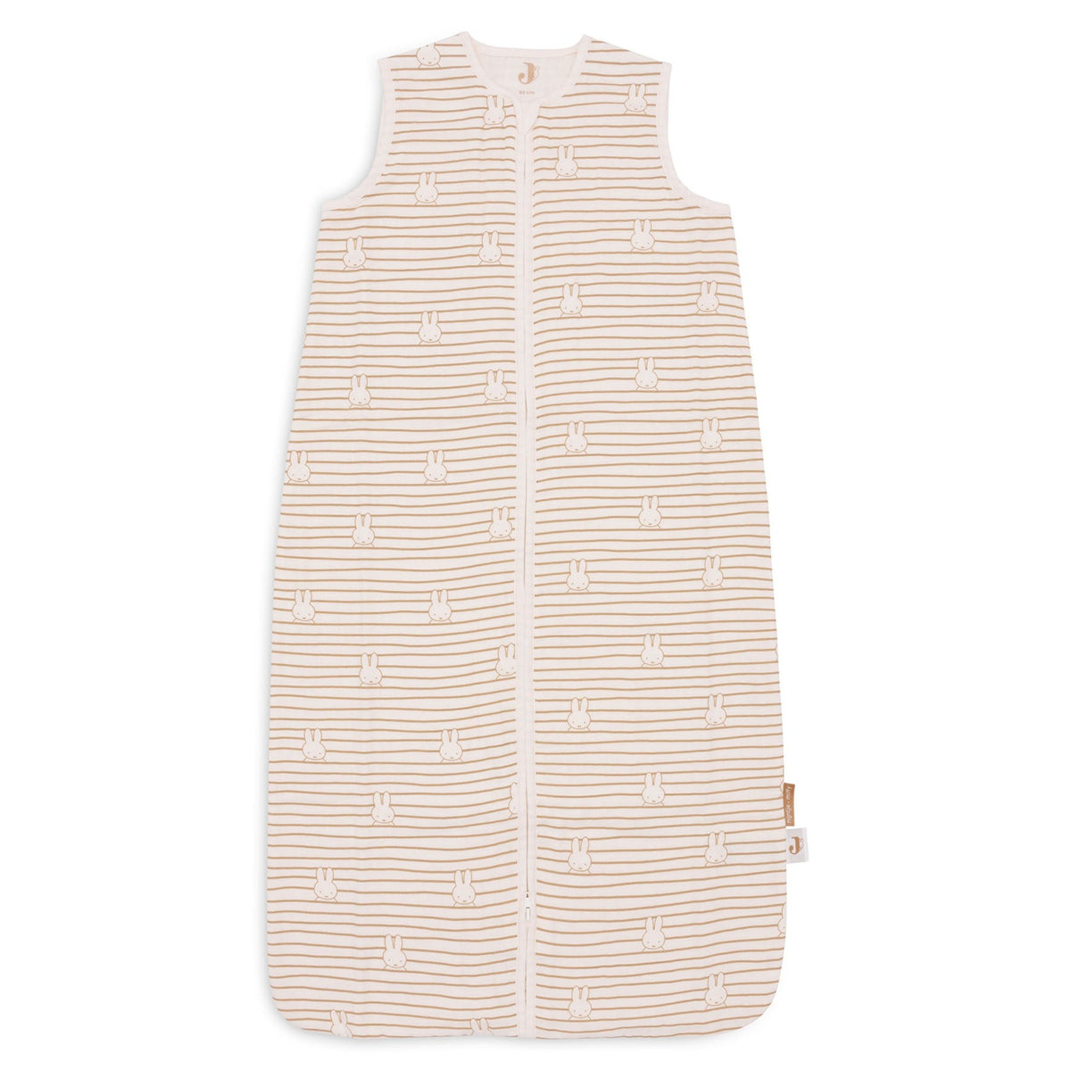 * Jollein Slaapzak Hydrofiel 70cm | Miffy Stripe Biscuit