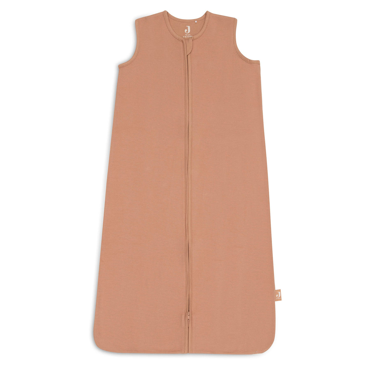 Jollein Slaapzak Jersey 70cm Little Waffle Light Terra, soepele jersey, bij De Gele Flamingo