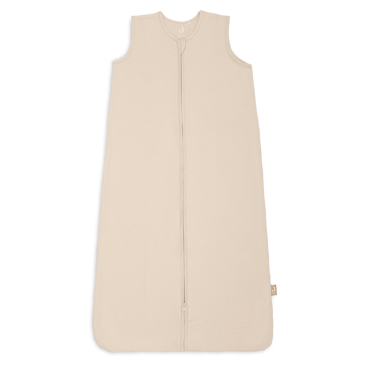 Jollein Slaapzak Jersey 90cm Little Waffle Sand in zachte jersey, maat 90 cm bij De Gele Flamingo