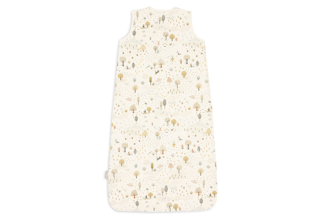 Jollein Slaapzak Jersey Tiny Park 110cm met TOG-waarde 0.5 voor warmere nachten, De Gele Flamingo