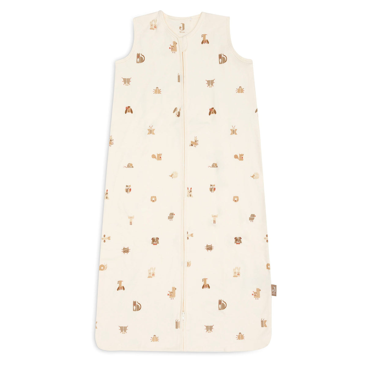 Jollein Slaapzak Jersey 110cm Animal Friends in zachte jersey, maat 110 cm bij De Gele Flamingo