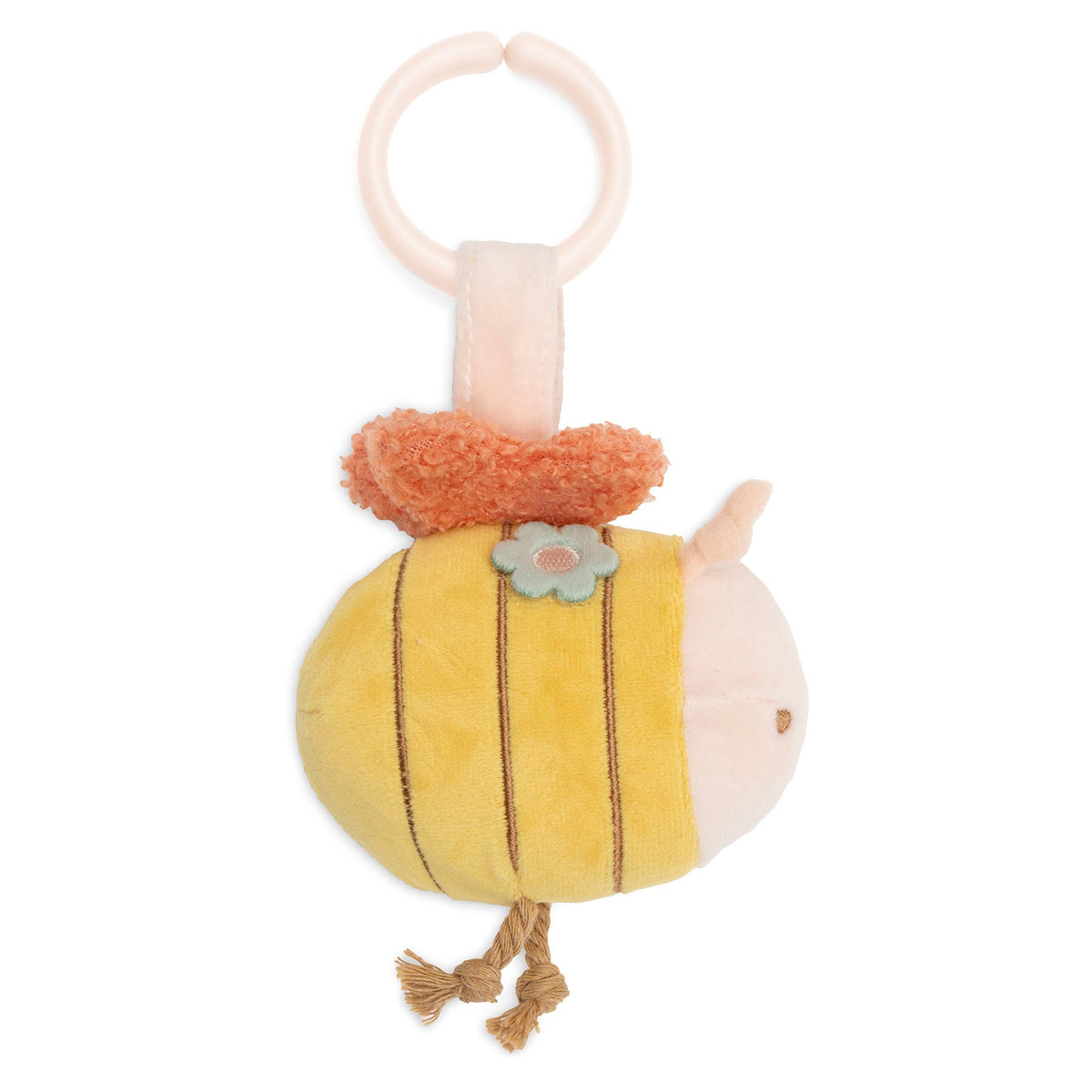 Jollein Wagenhanger Pretty Picnic Bee met geborduurd gezichtje, te koop bij De Gele Flamingo.