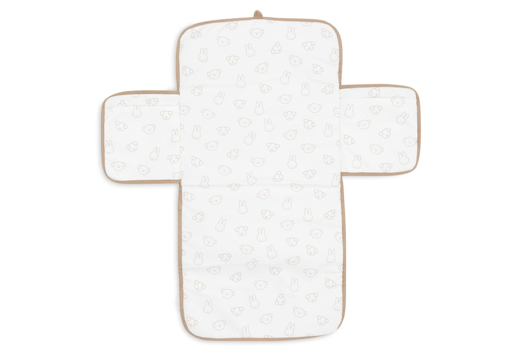 Jollein Verschoningsmat Met Opbergvak Miffy Jacquard Teddy | Biscuit