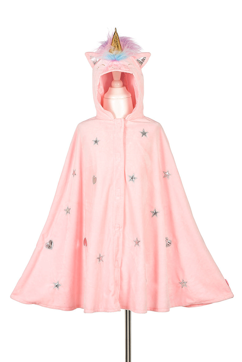 Souza roze unicorn cape eenhoorn verkleedcape maat 4-8 jaar