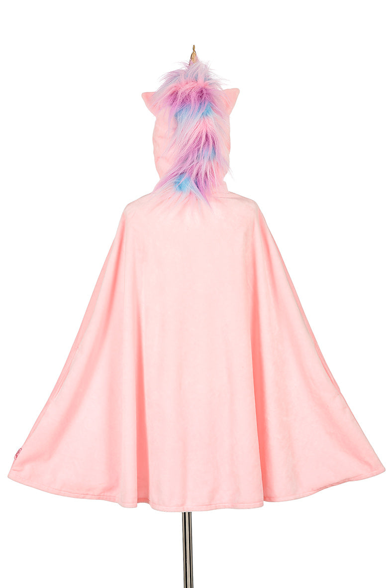 Souza roze unicorn cape eenhoorn verkleedcape maat 4-8 jaar