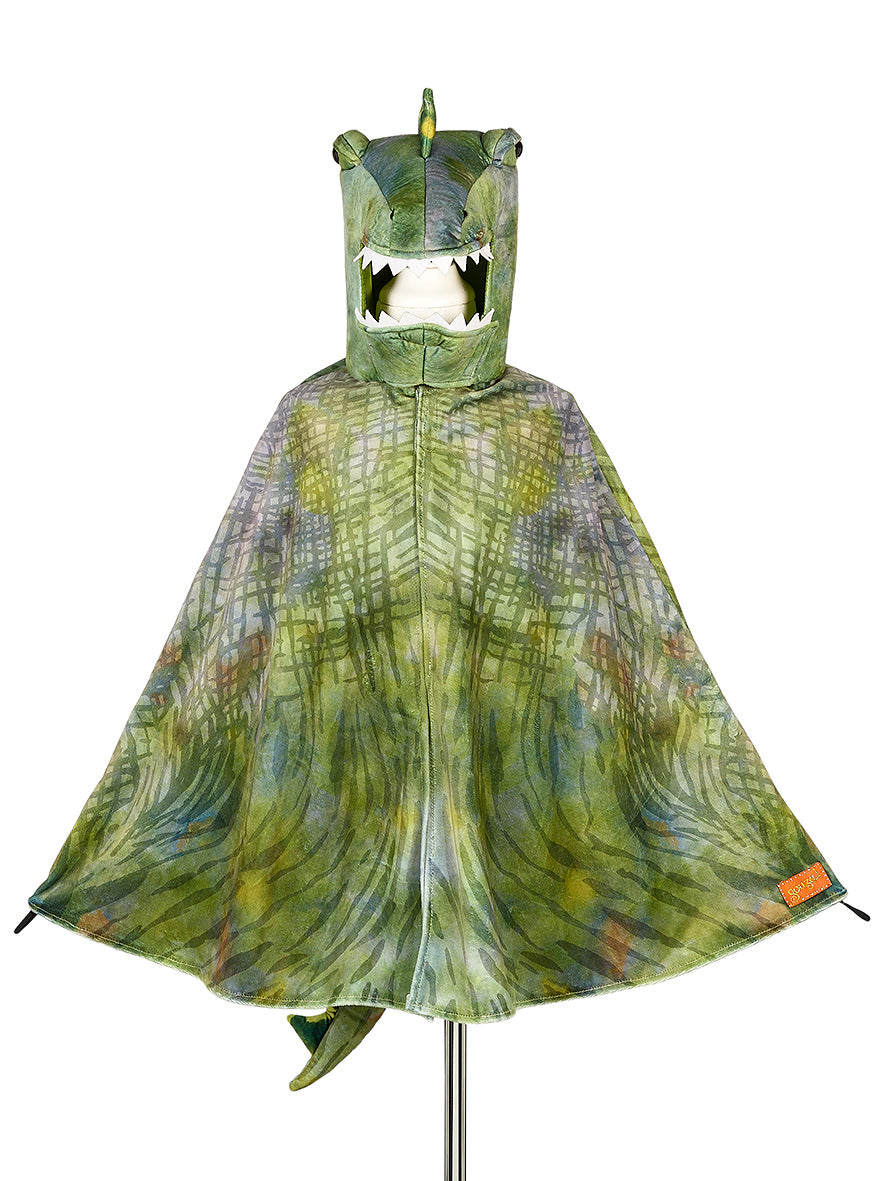 Souza T-rex groene cape voor kinderen van 4-7 jaar