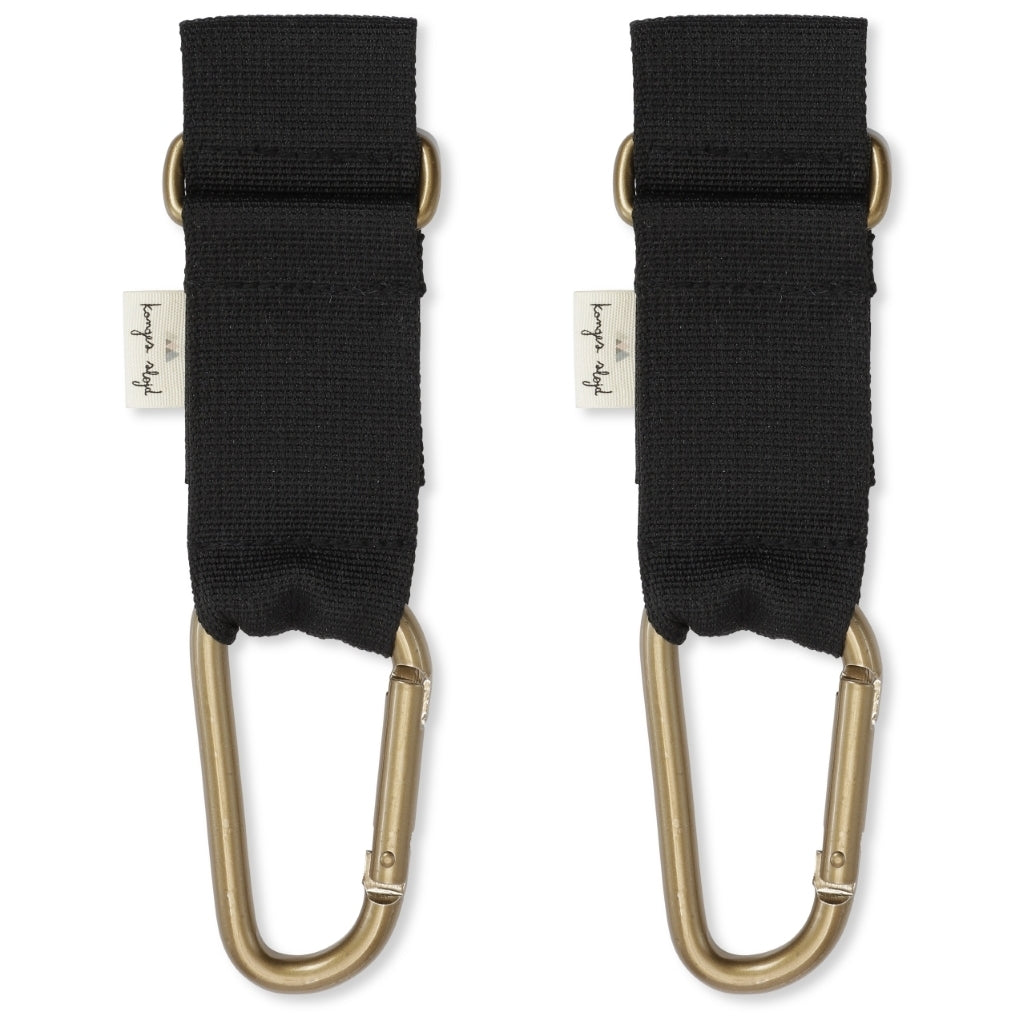 Konges Sløjd Stroller Strap in Black van 100% polyester voor je luiertas, bij De Gele Flamingo