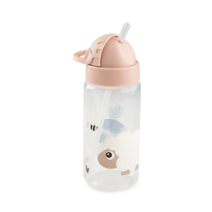 Done By Deer drinkfles met rietje Tiny Farm Powder vooraanzicht