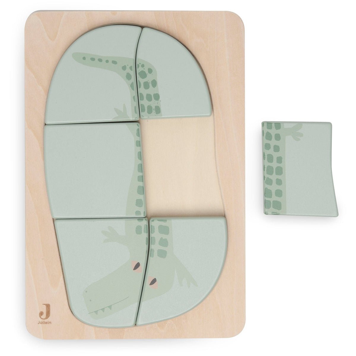 * Jollein Houten Puzzel Croco