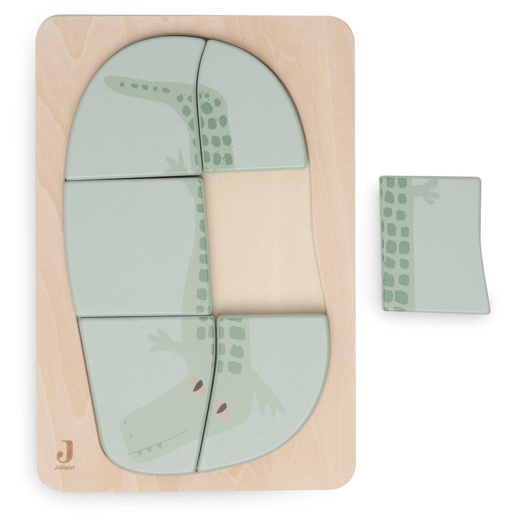 * Jollein Houten Puzzel Croco