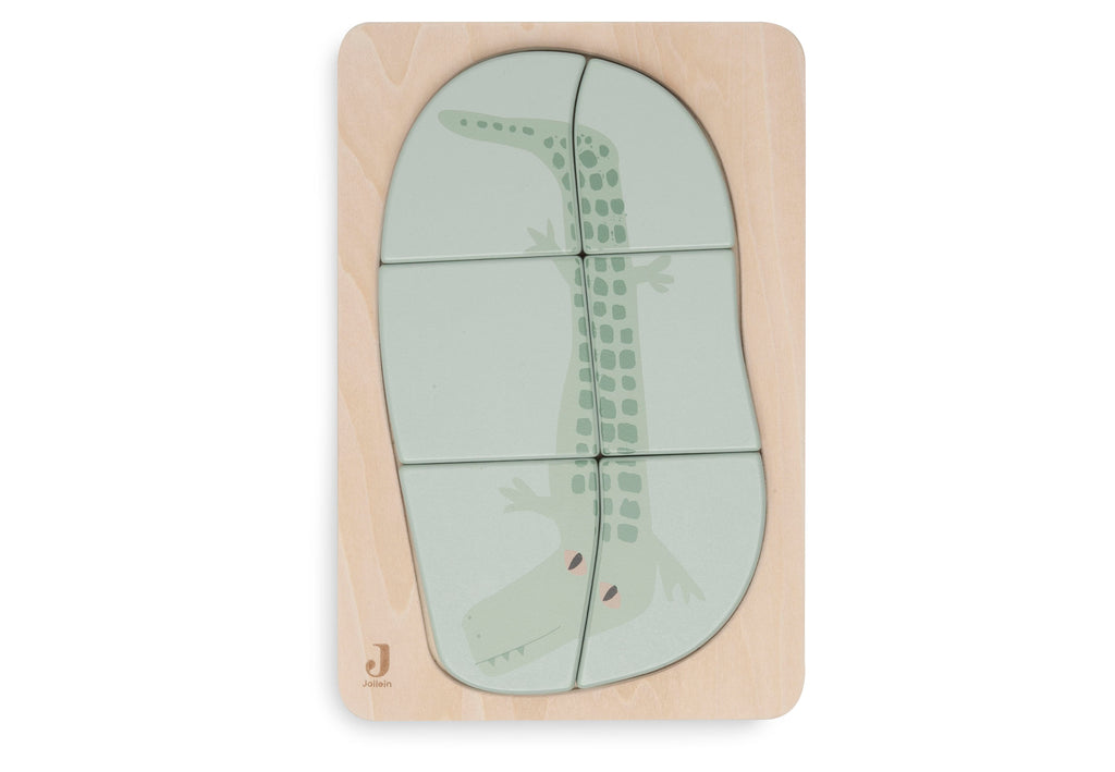 * Jollein Houten Puzzel Croco