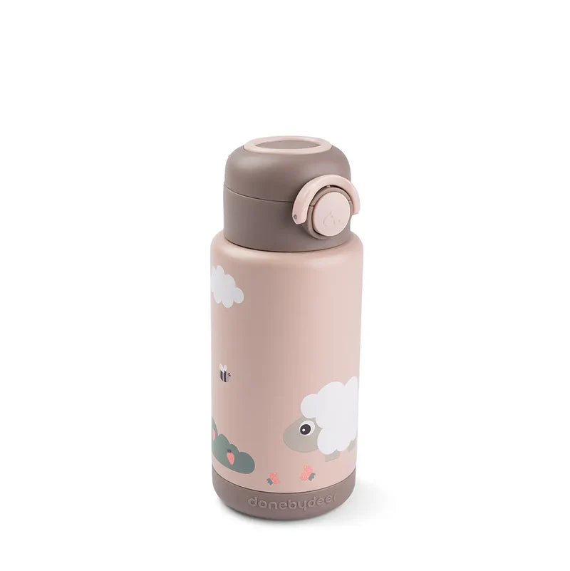 Done By Deer thermische drinkfles Tiny Farm Powder vooraanzicht
