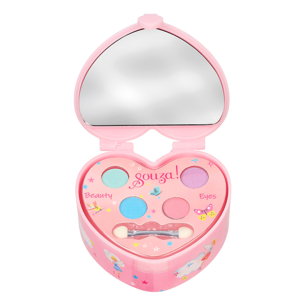 Souza Make-Up Doosje Hartje hartvormig kinder-make-up doosje, vooraanzicht