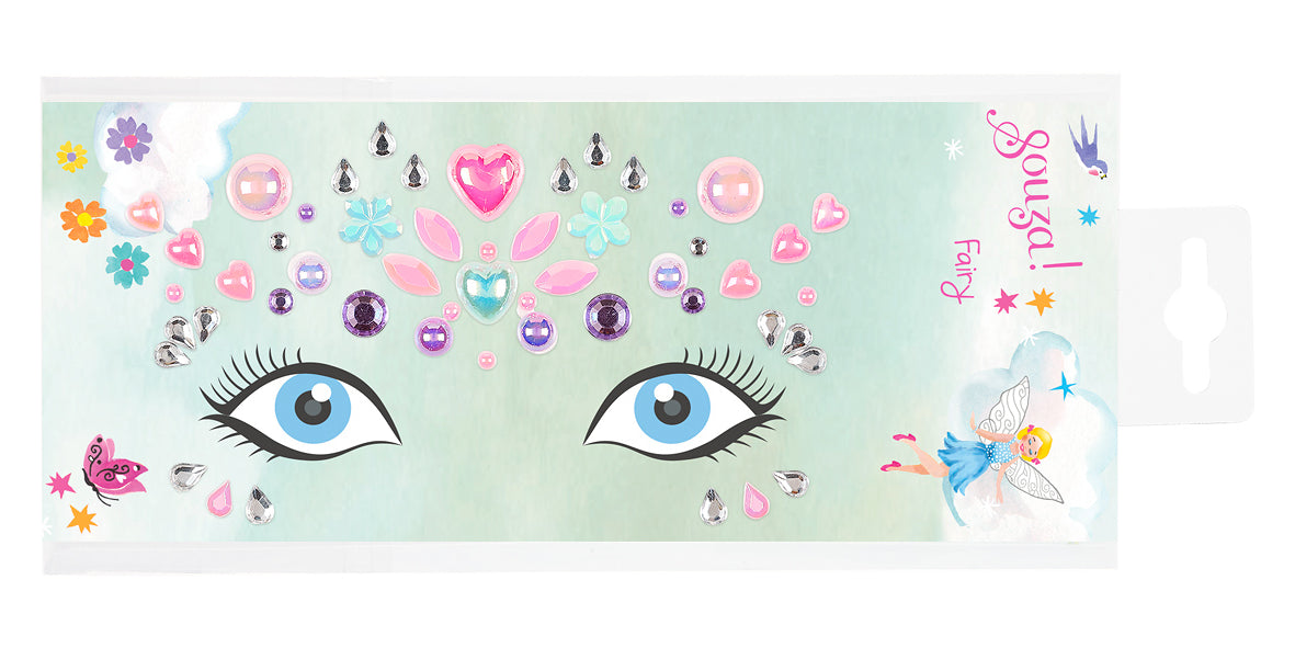 Souza gezichtstickers in mint met elf-motief voor kinderen vanaf 4 jaar