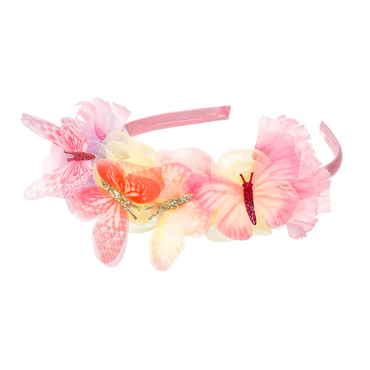 Souza diadeem Lilyanne met bloemen en vlinders voor kinderen