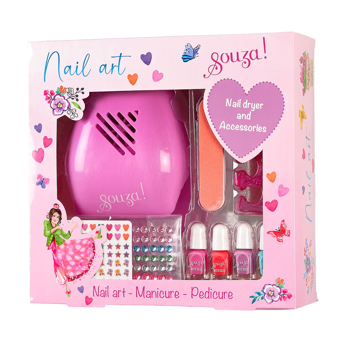Souza Nageldroger en nagellak set kinder nagelsalon