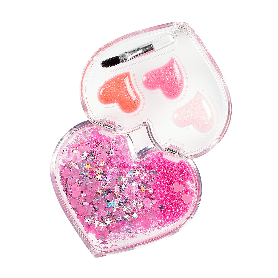 Souza Lip Gloss Hart, kleurrijke kinderlipgloss in hartvormig doosje