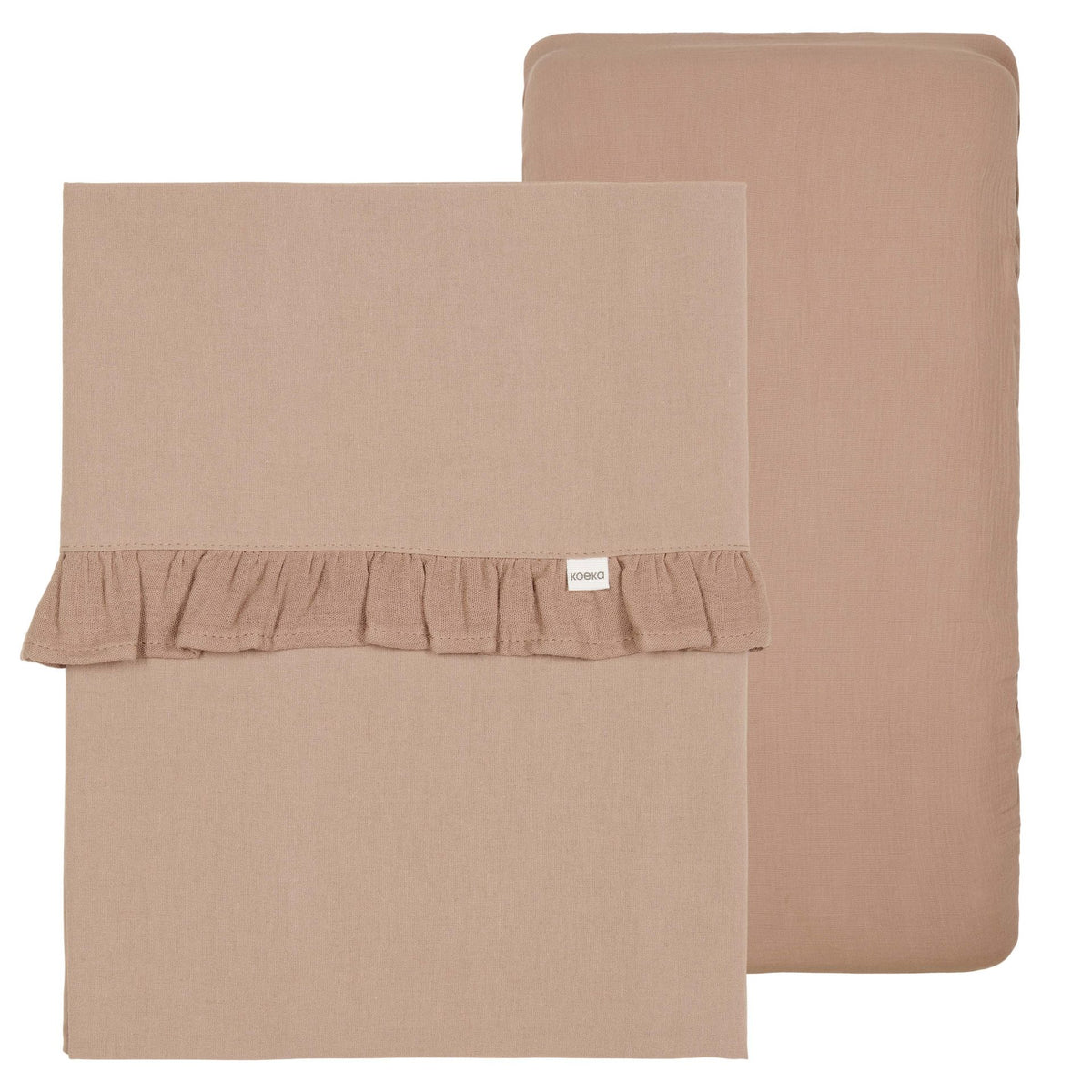 * Koeka Wieglaken En Hoeslaken Set Ruffle Faro | Caffe