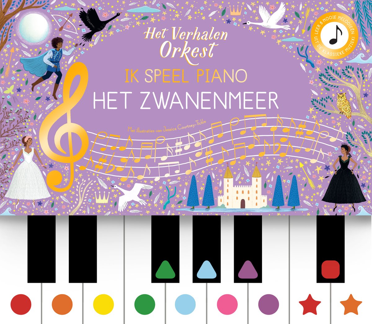 Christofoor muzikaal boek Het Zwanenmeer, interactief prentenboek bij De Gele Flamingo