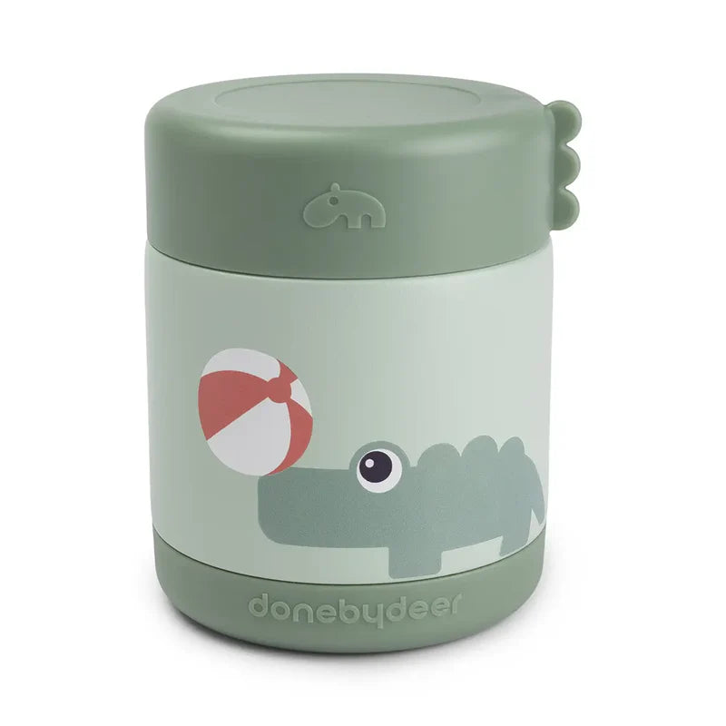 Done By Deer thermische food jar Playground Green vooraanzicht