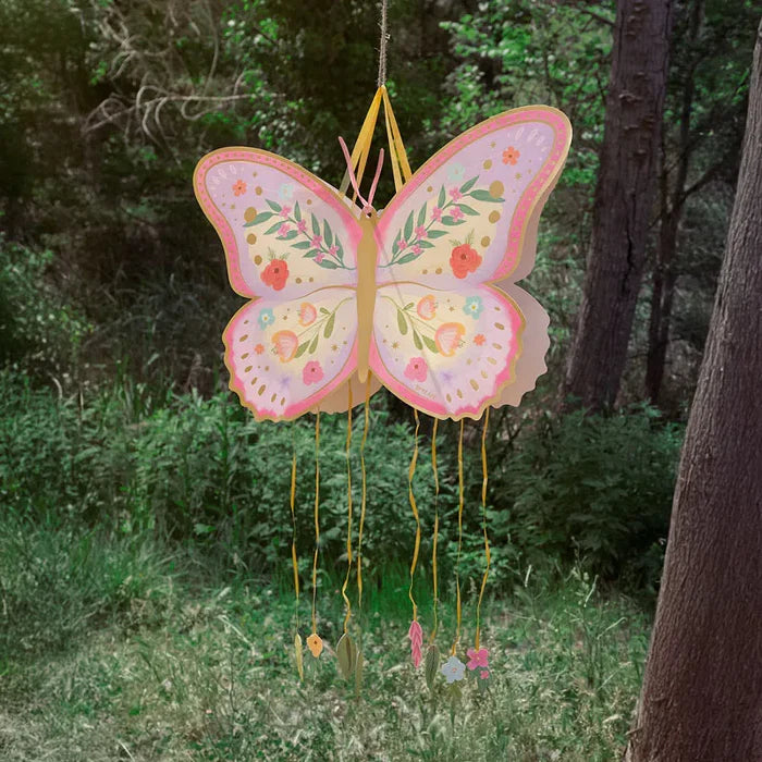 Oh Yeah vlinder pinata 47x39 cm, te vullen met snoep of confetti, bij De Gele Flamingo