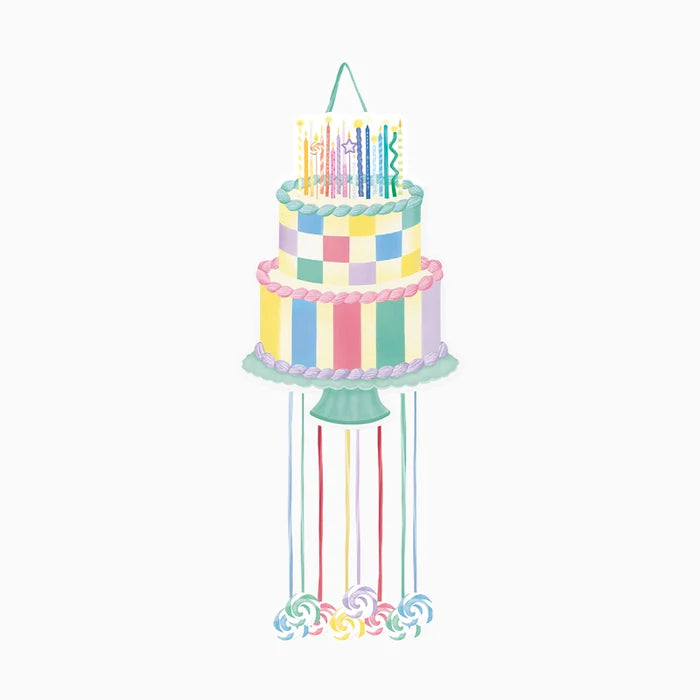 Oh Yeah pinata Birthday Candles 39,5x55 cm, te vullen met snoep, bij De Gele Flamingo