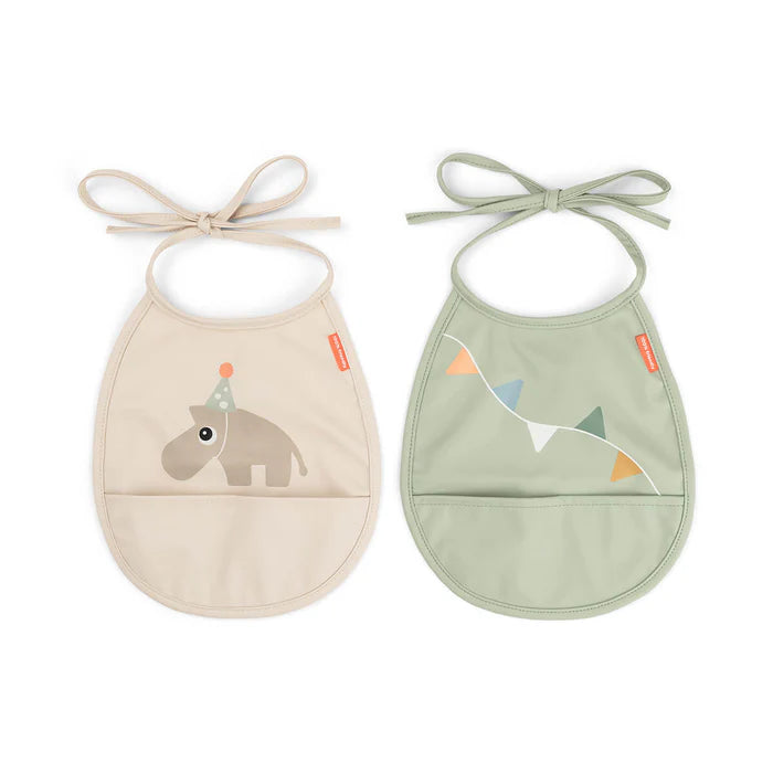 Done By Deer Tiny Pocket slabben Celebration Sand, set van 2, verkrijgbaar bij De Gele Flamingo.
