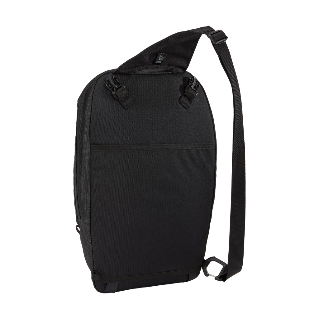 Thule Sapling Sling Pack met extern ritsvak en interne organizers voor luiers en doekjes, bij De Gele Flamingo